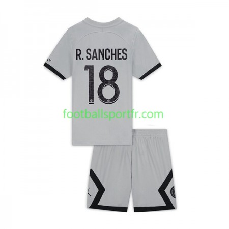 Tenue Paris Saint-Germain R.Sanches 18 Enfant Exterieur 2022-2023 Maillot de Foot